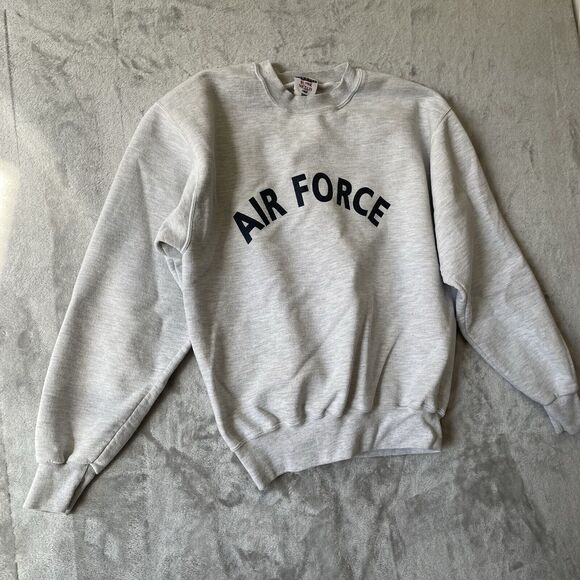 US Air Force Classic Pullover Sweatshirt Medium Vintage Army Military Jerzees - Picture 2 of 14